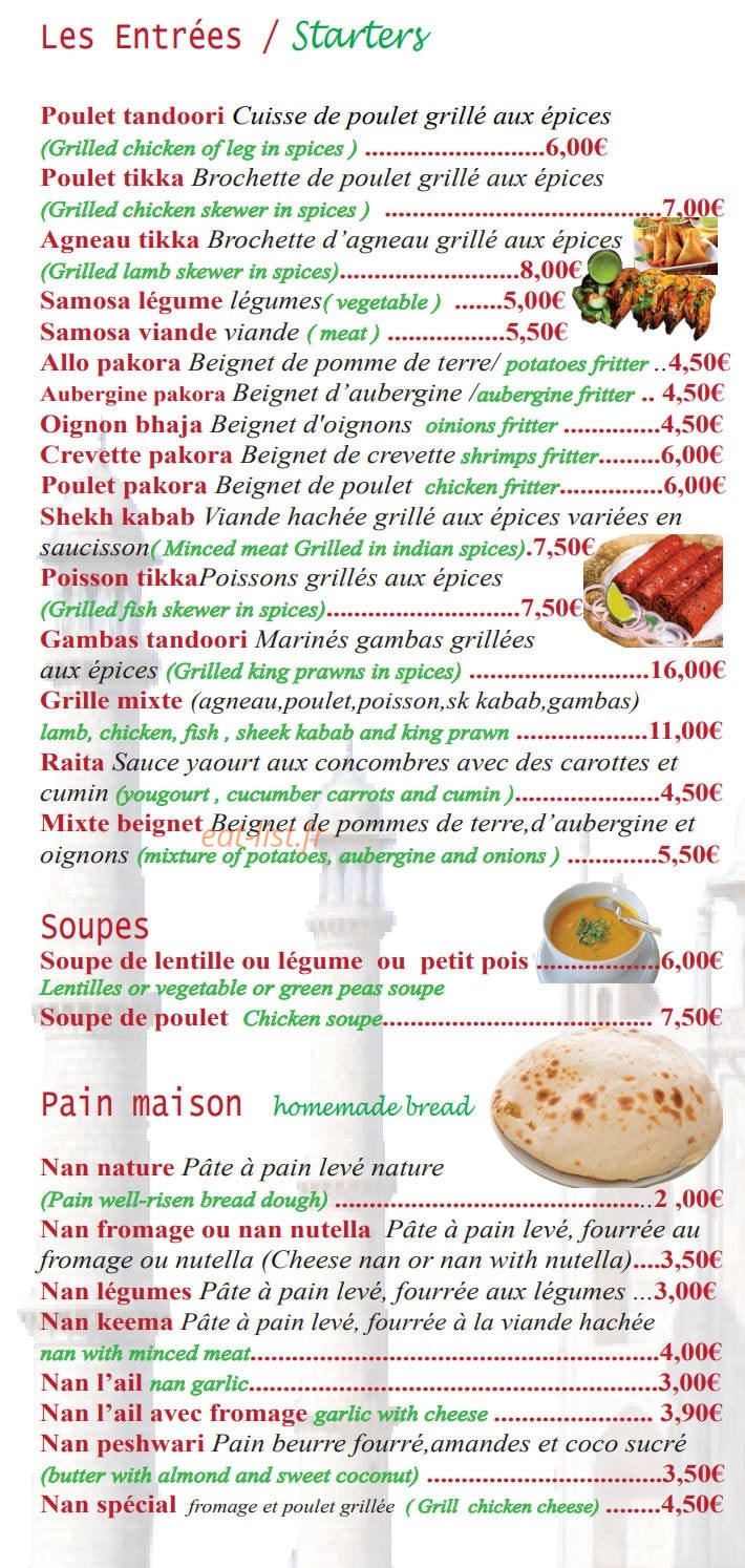 Tajmahal Express — carte page 2