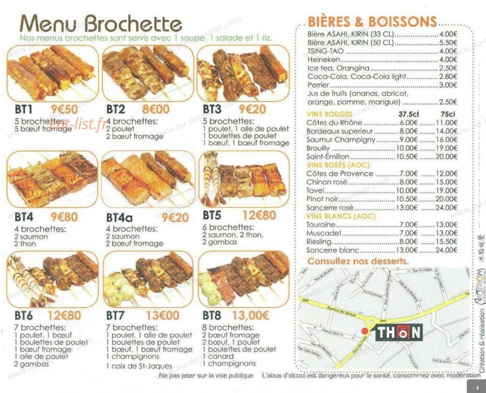Thon — carte page 8