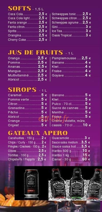 Allô Drink — carte page 2