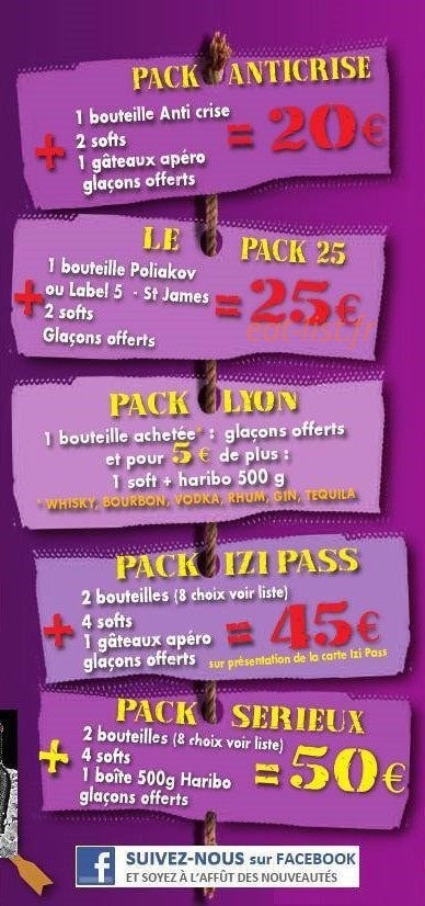 Allô Drink — carte page 3