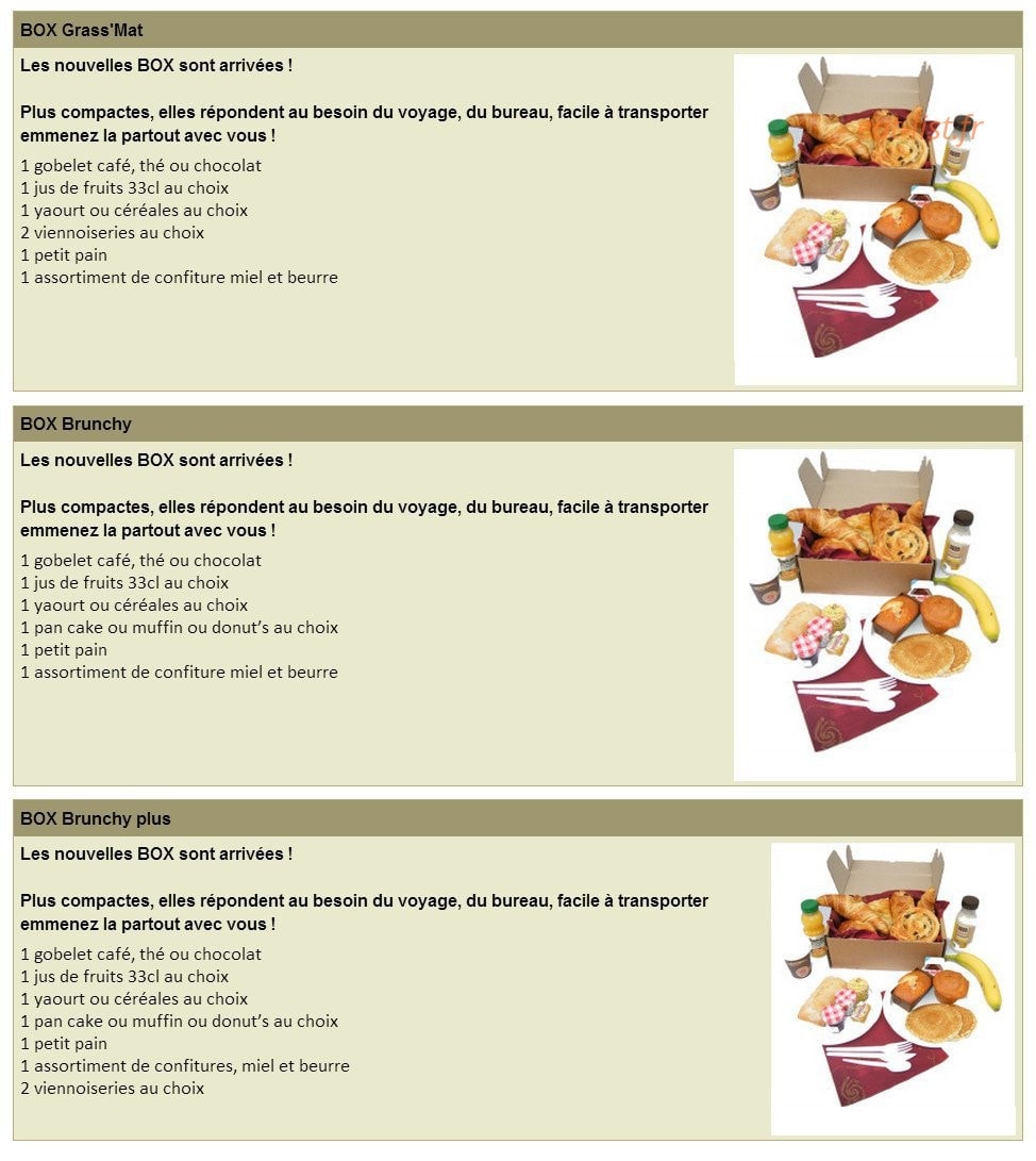 Allo Petit Déjeuner — carte page 2