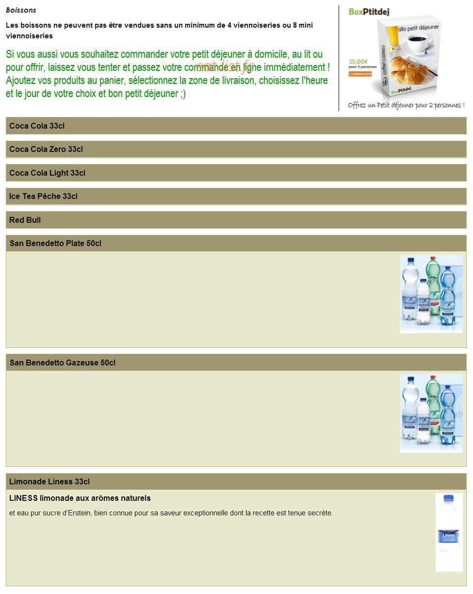 Allo Petit Déjeuner — carte page 9