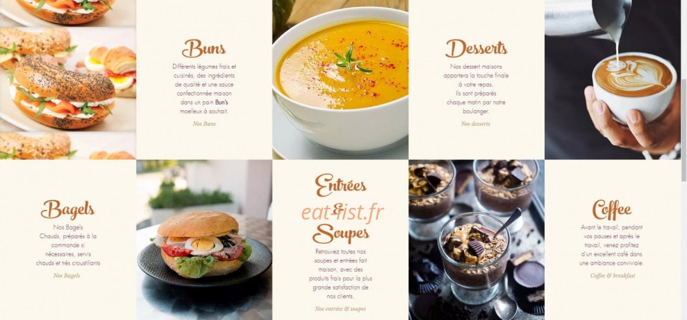 Bagel et Coffee — carte page 2