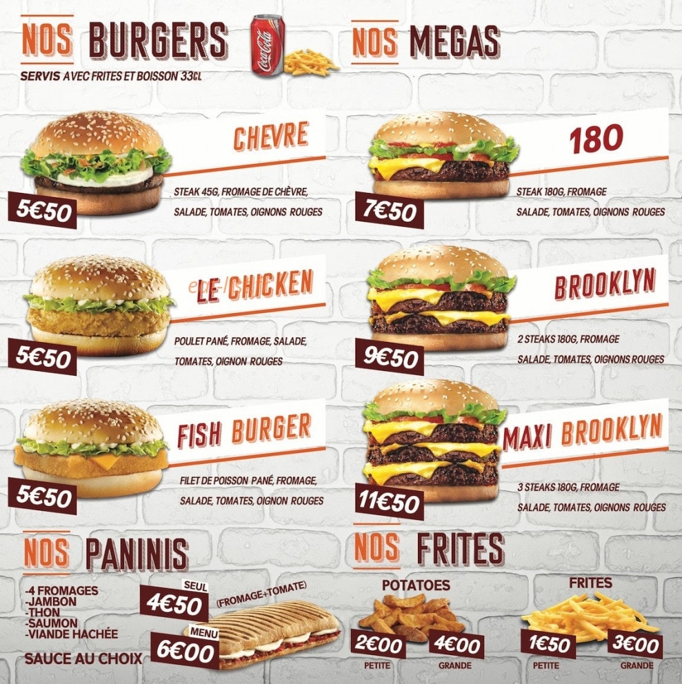 Bineau Pizza — carte page 1