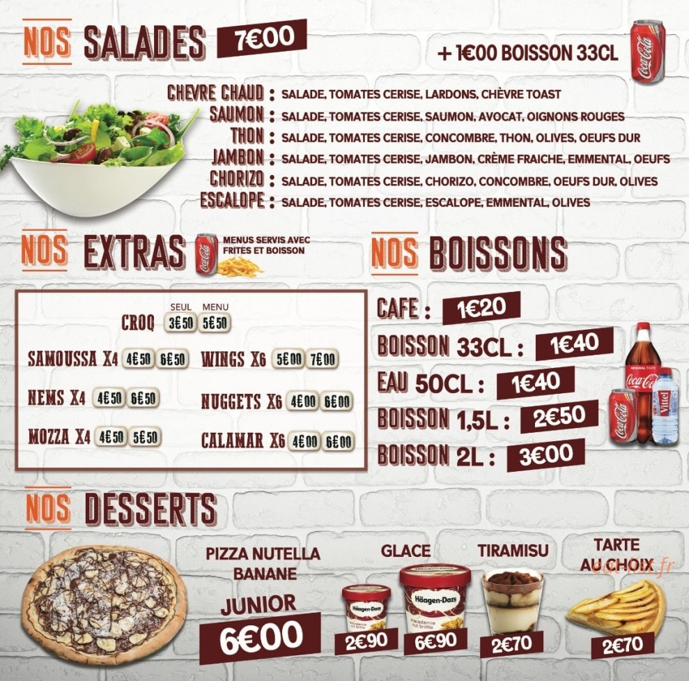 Bineau Pizza — carte page 5