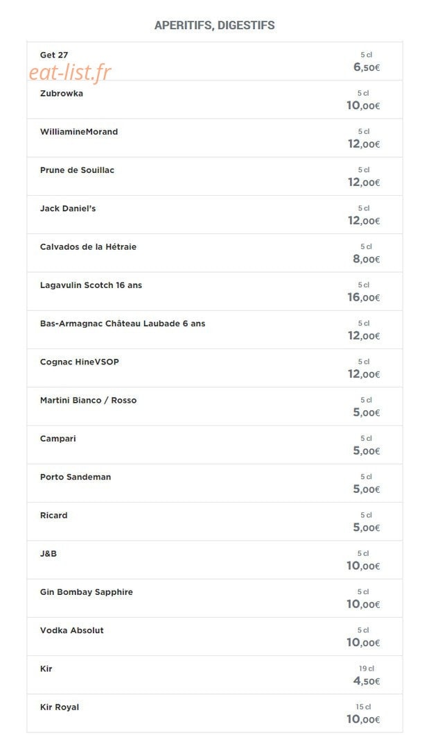 Bistrot Quai — carte page 7