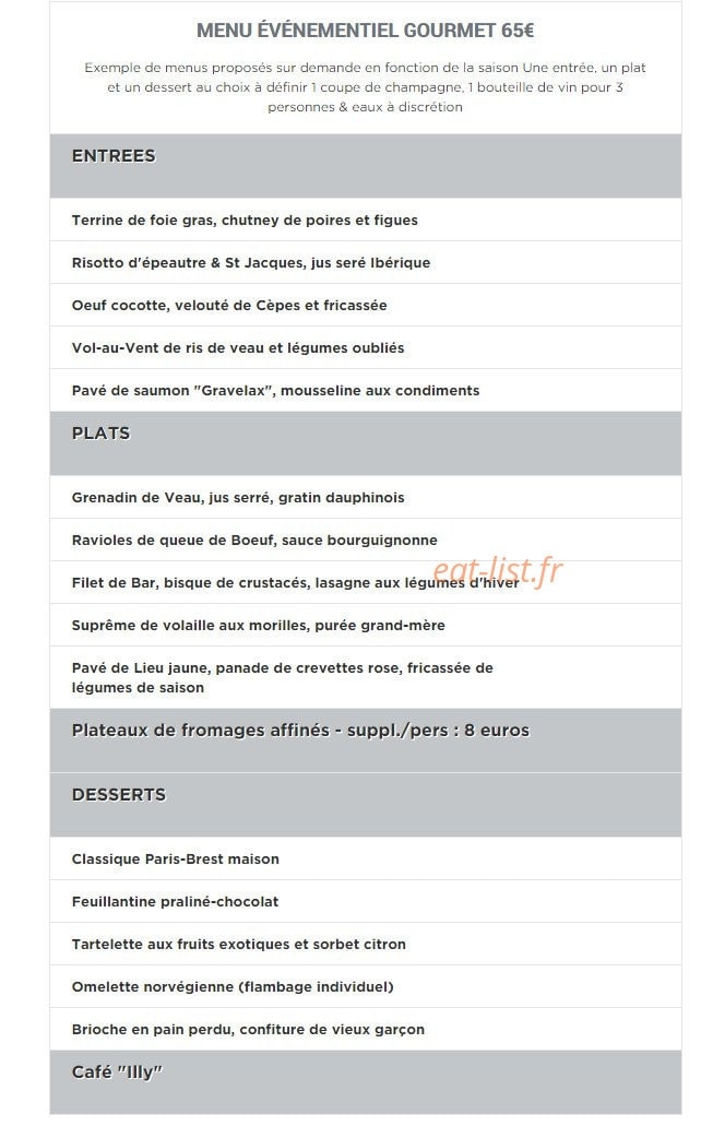 Bistrot Quai — carte page 3