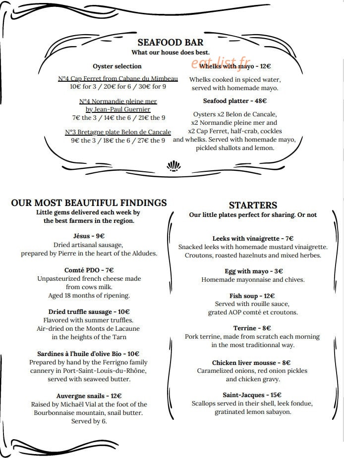 Brasserie Charlie — carte page 2