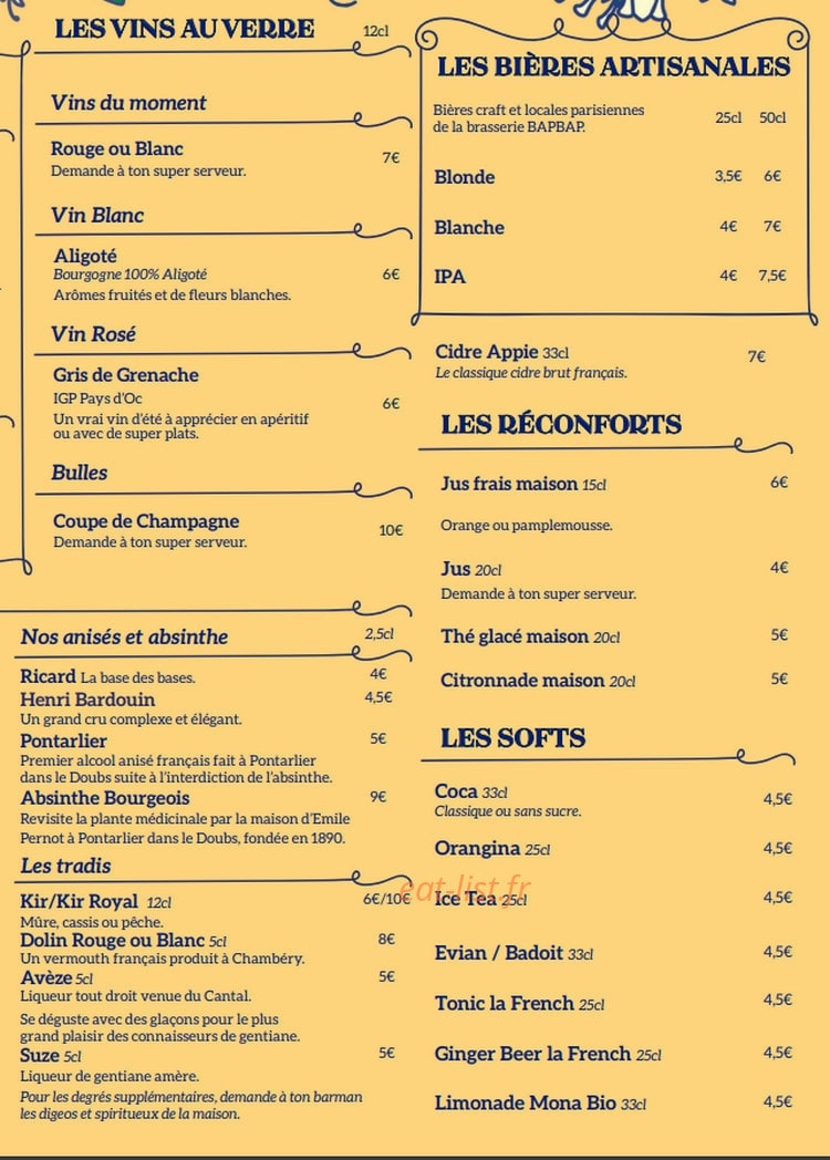 Brasserie Charlie — carte page 10