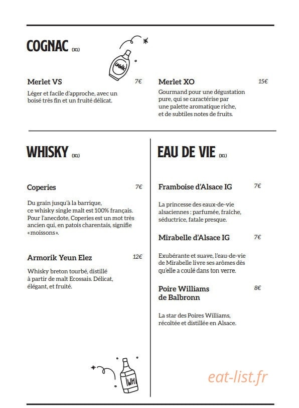 Brasserie Charlie — carte page 32
