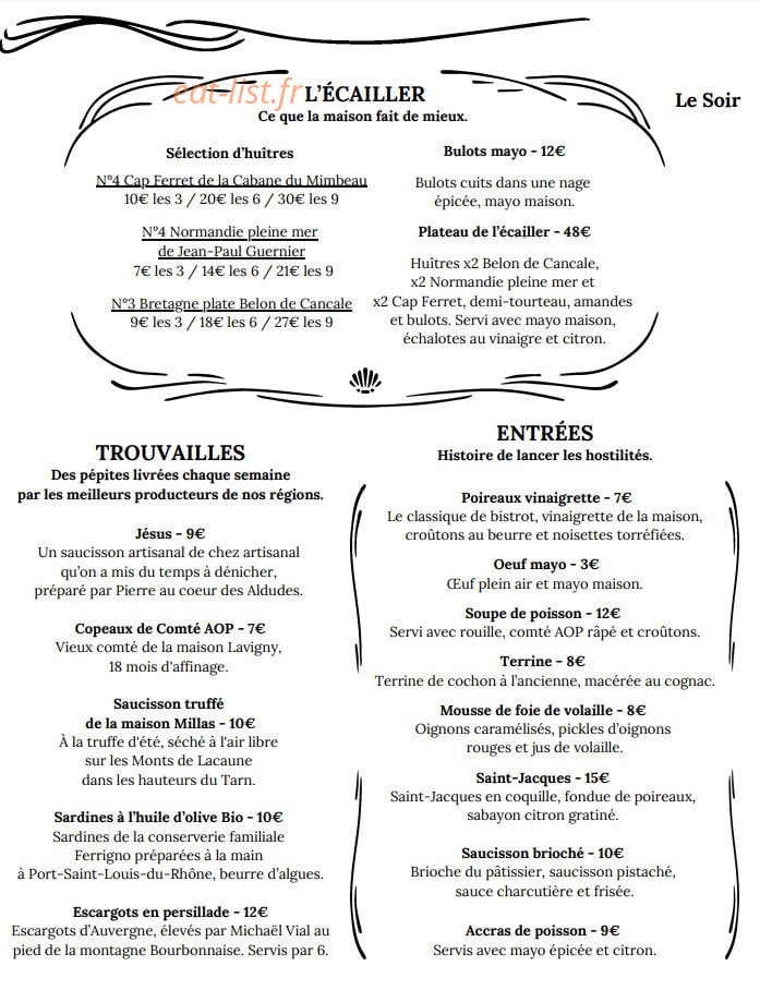 Brasserie Charlie — carte page 5