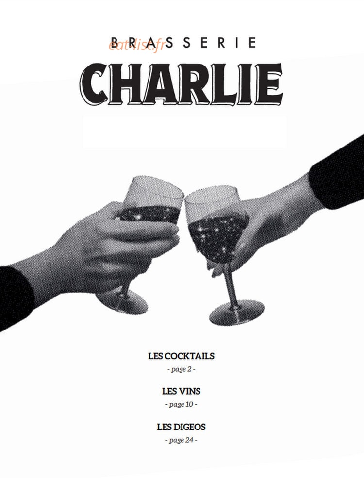 Brasserie Charlie — carte page 11