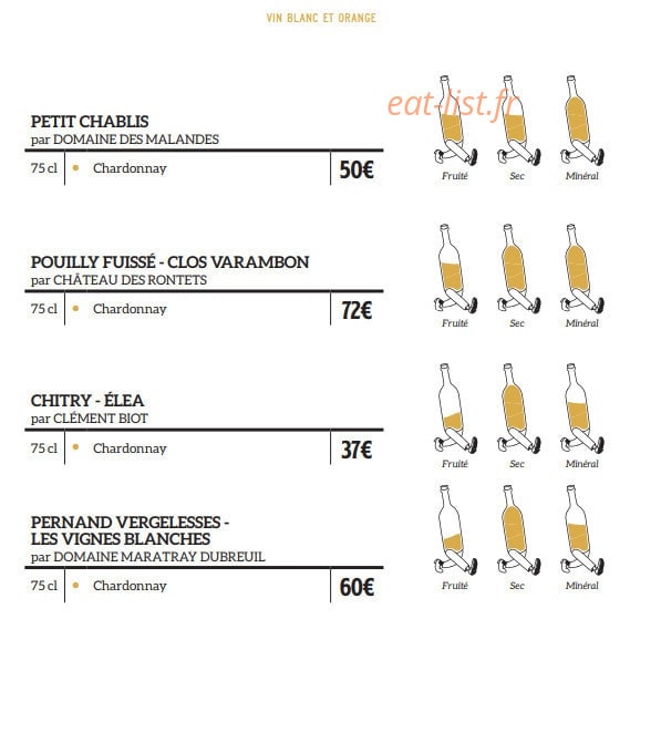 Brasserie Charlie — carte page 23