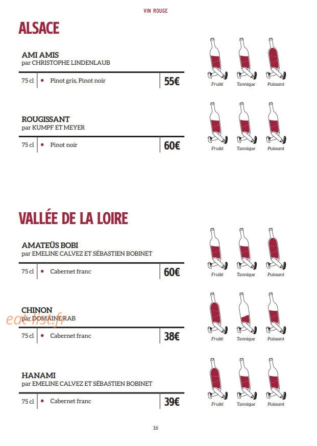 Brasserie Charlie — carte page 24