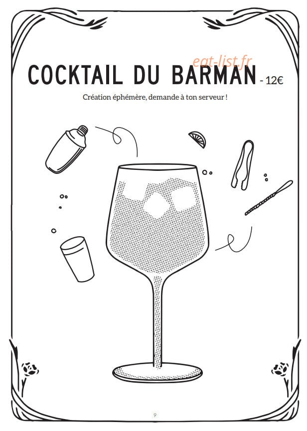 Brasserie Charlie — carte page 18