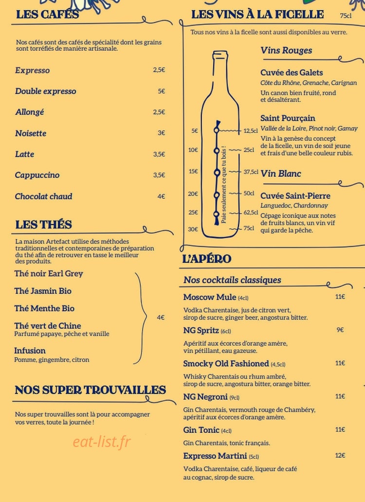Brasserie Charlie — carte page 9