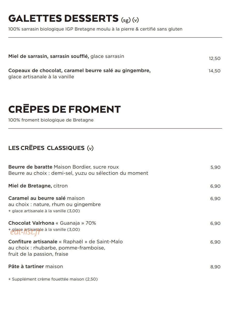 Breizh Café — carte page 5
