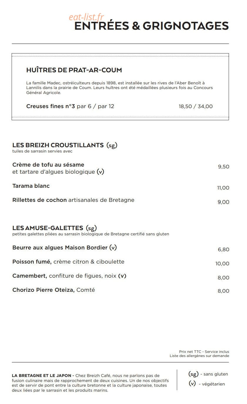 Breizh Café — carte page 2