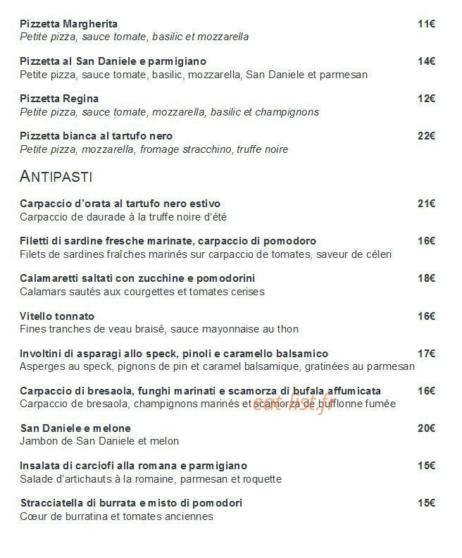 Café de la Jatte — carte page 1