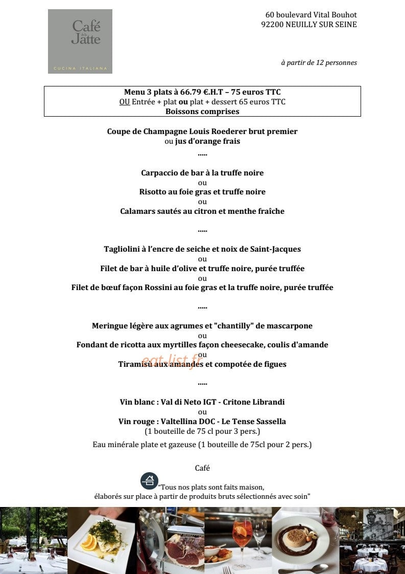 Café de la Jatte — carte page 8