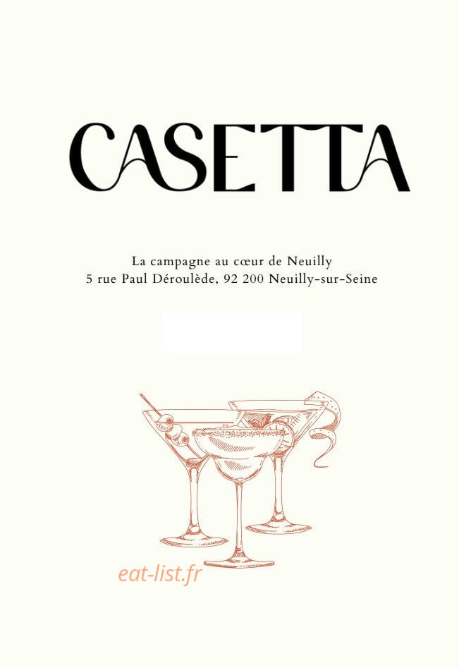 Casetta — carte page 1