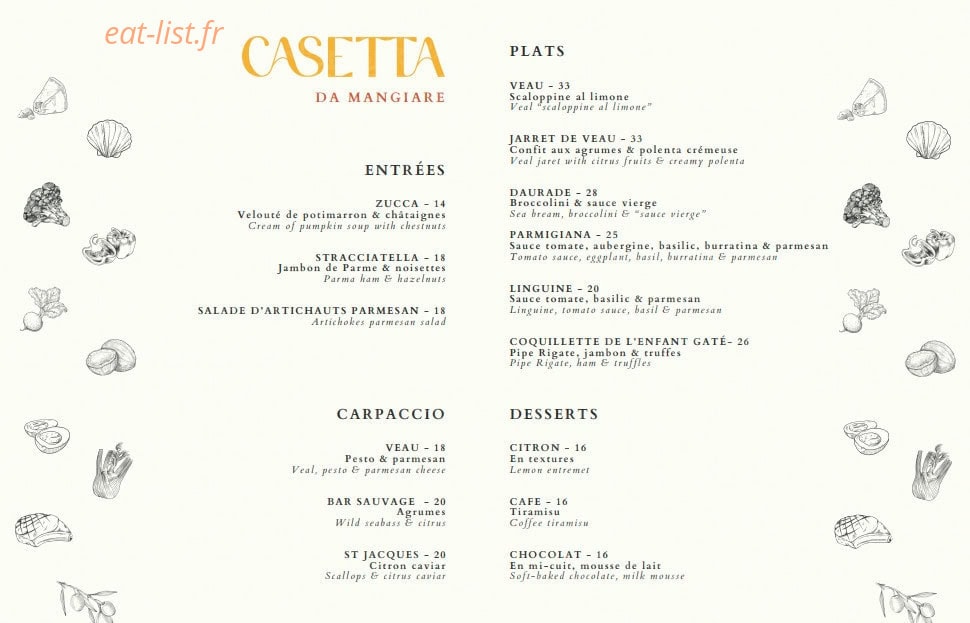 Casetta — carte page 2