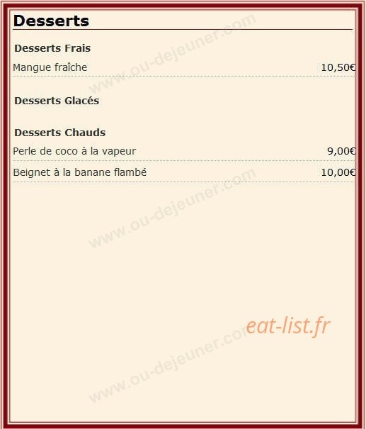 Chez Ly — carte page 3