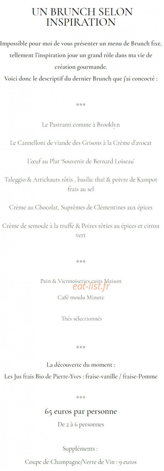 Confidences de Papilles — carte page 3