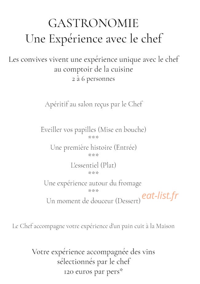 Confidences de Papilles — carte page 1