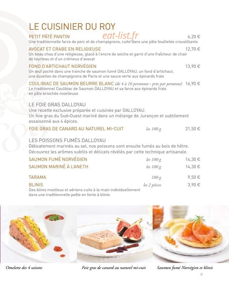 Dalloyau — carte page 3