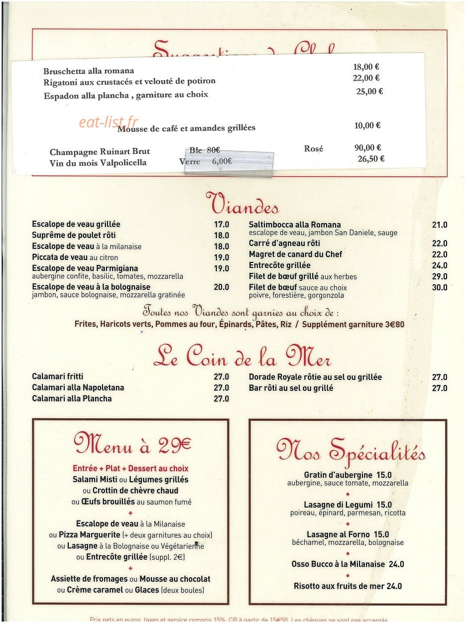 La Capricciosa — carte page 3