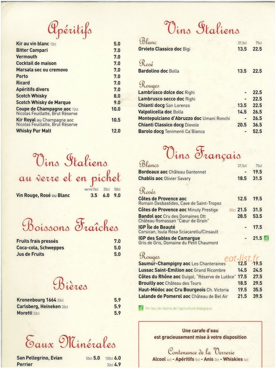 La Capricciosa — carte page 4