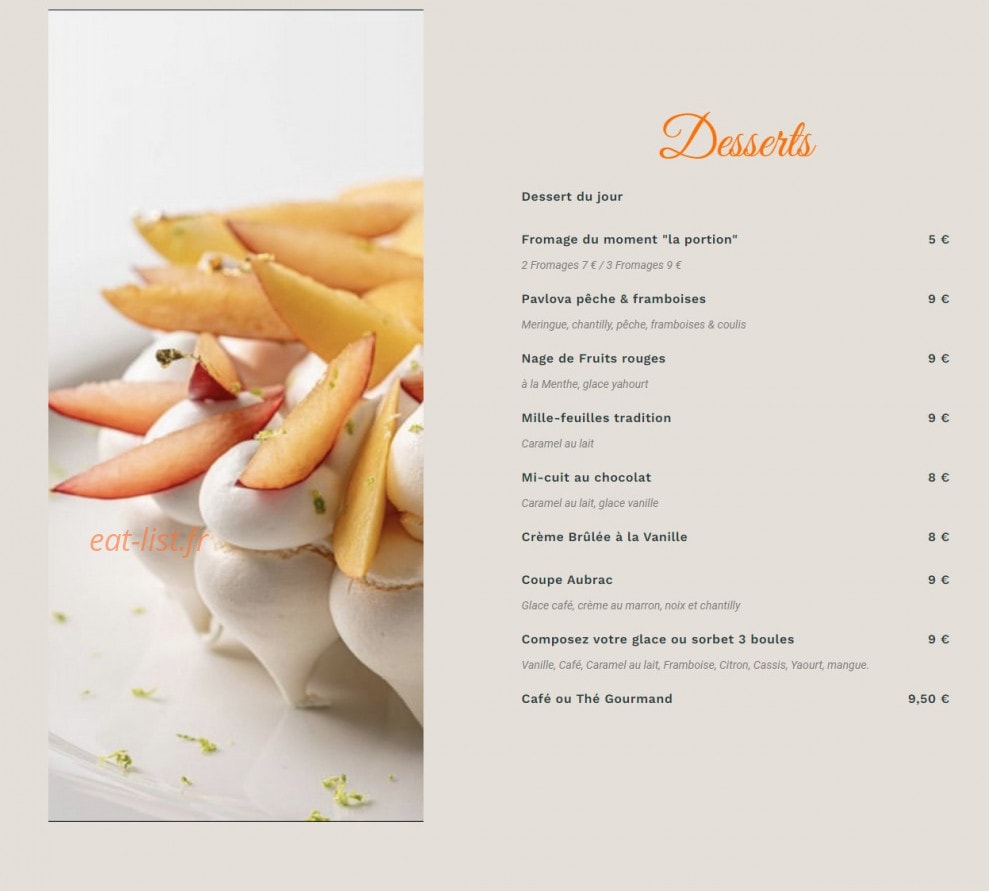Le Comptoir Loz — carte page 3