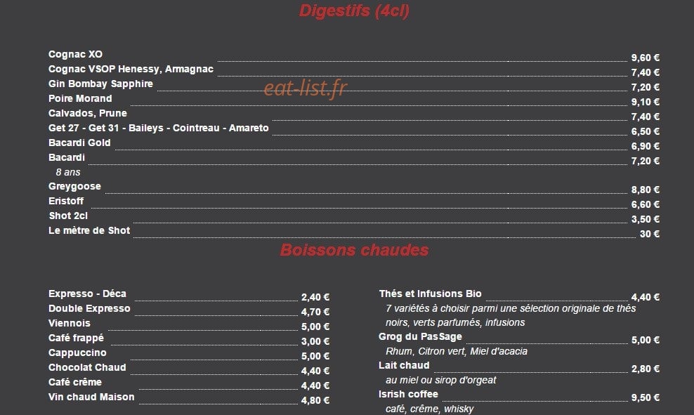 Le PasSage — carte page 4