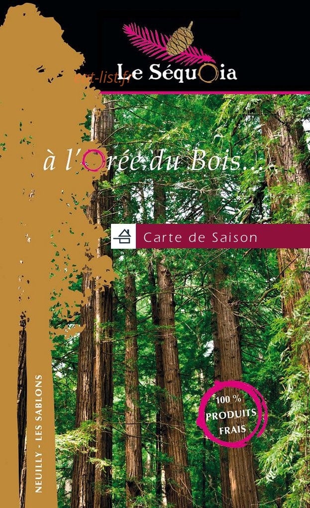 Le Séquoia Café — carte page 1