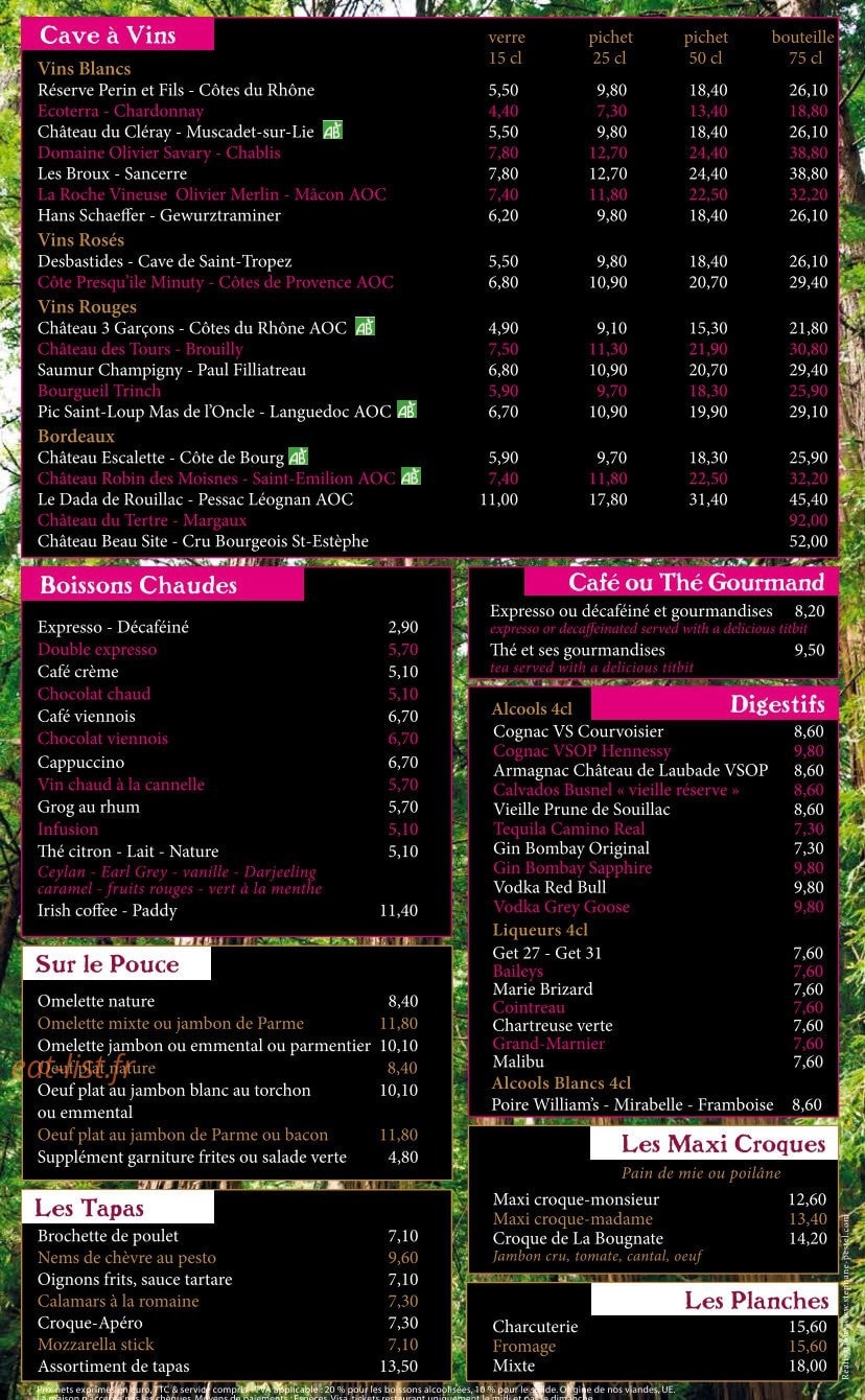 Le Séquoia Café — carte page 6