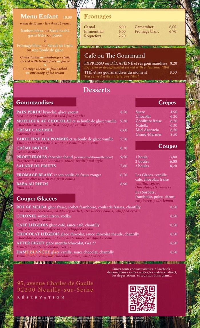 Le Séquoia Café — carte page 4