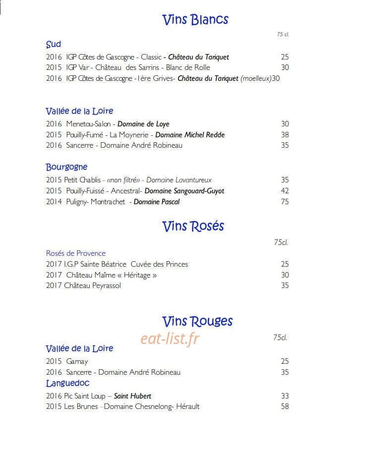 Les Pieds dans l'Eau — carte page 2