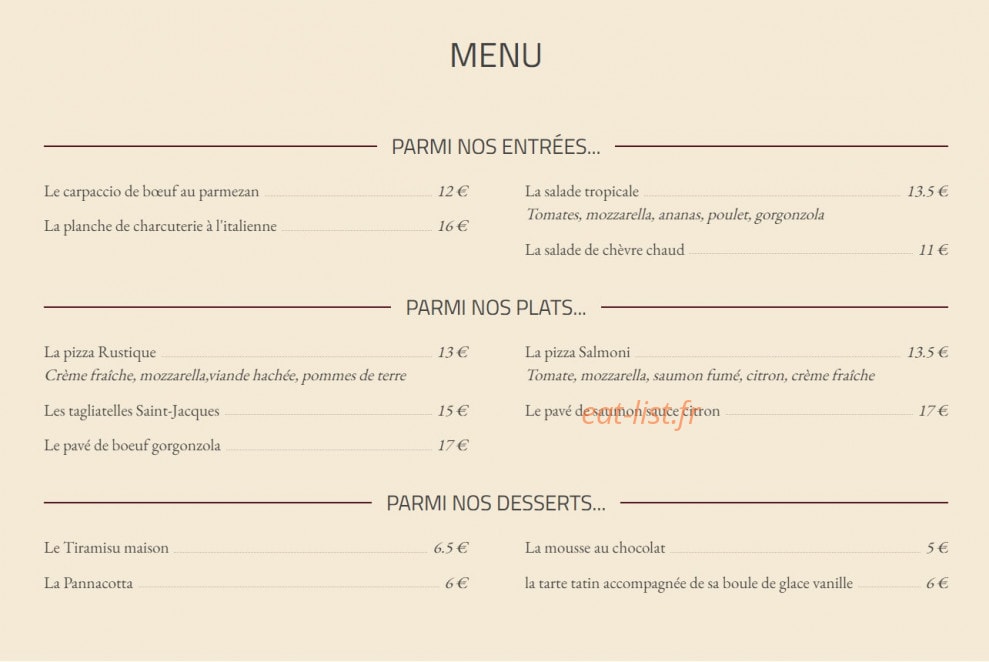 Marinella — carte page 1