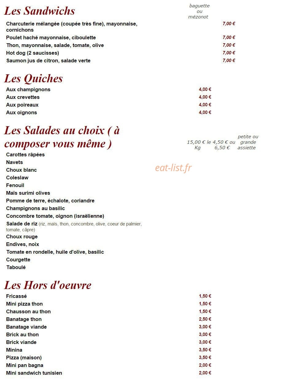 Neuilly traiteur — carte page 3