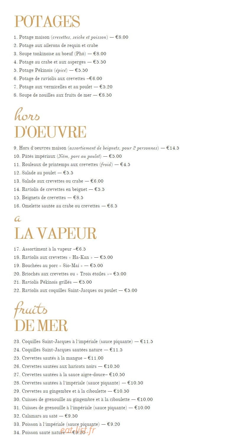 Nouvelle Etoile — carte page 5