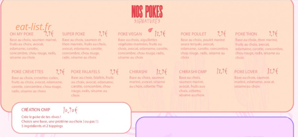 Oh My Poke — carte page 2