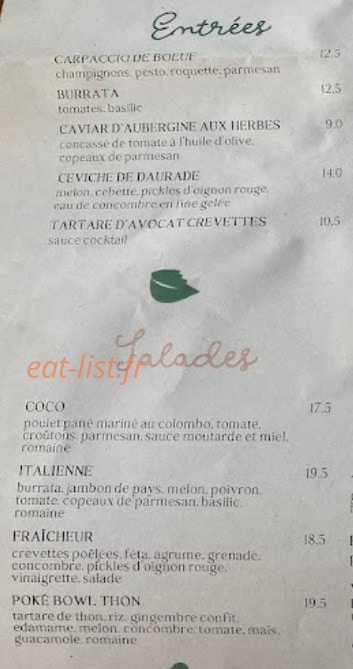 P'tit Coco — carte page 2