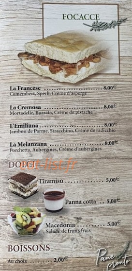 Pane Pronto — carte page 2