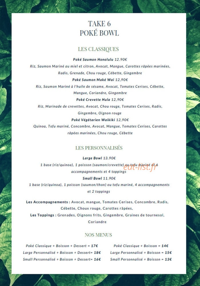 Take 6 — carte page 1