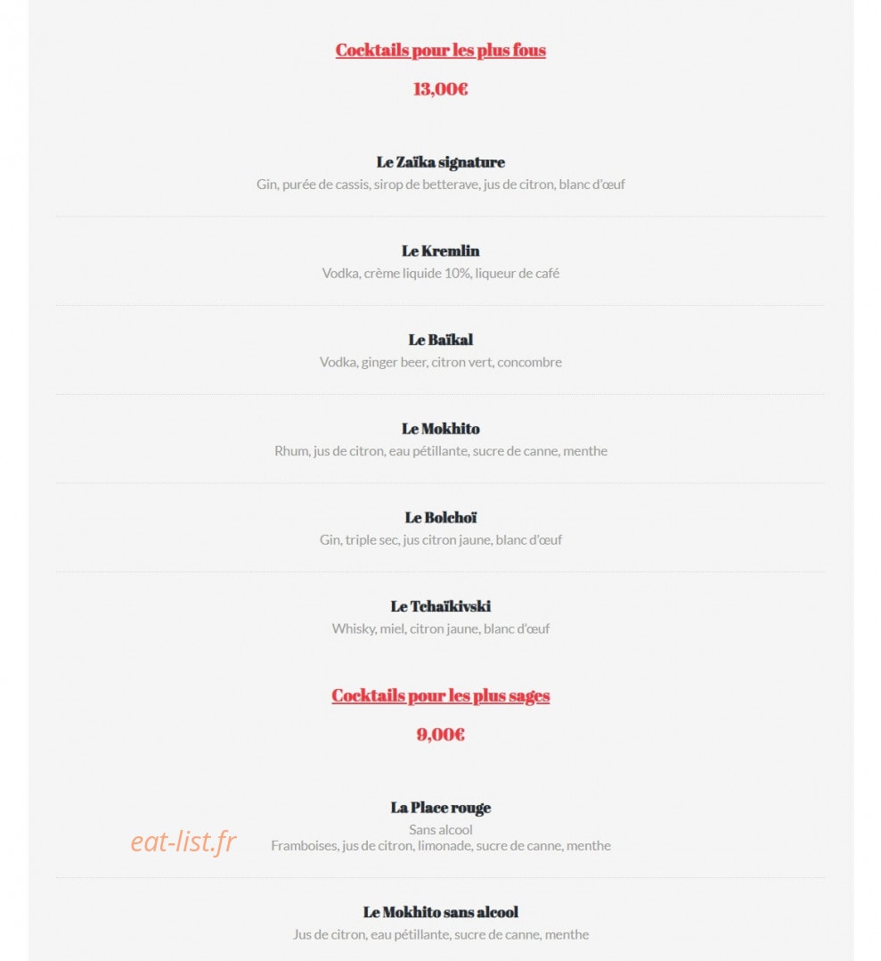 Zaïka — carte page 8