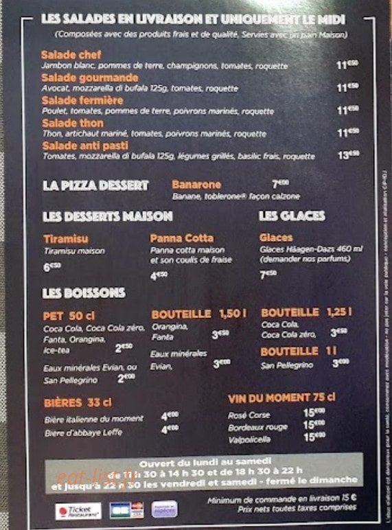 A Casetta Di Pizza — carte page 4