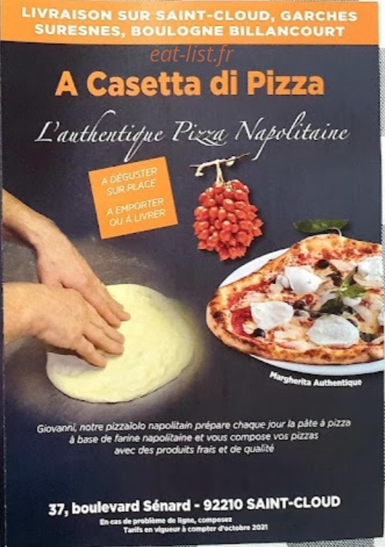A Casetta Di Pizza — carte page 1