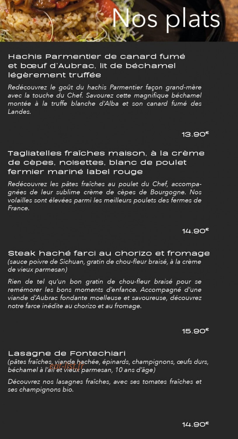 Chef sos Chef — carte page 3