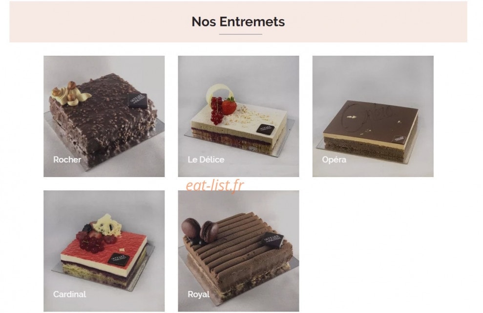 L'Atelier des Pains & co — carte page 5